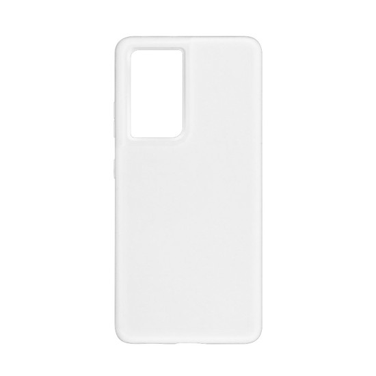 Soft Silicon Case for Samsung Galaxy S21 Ultra White